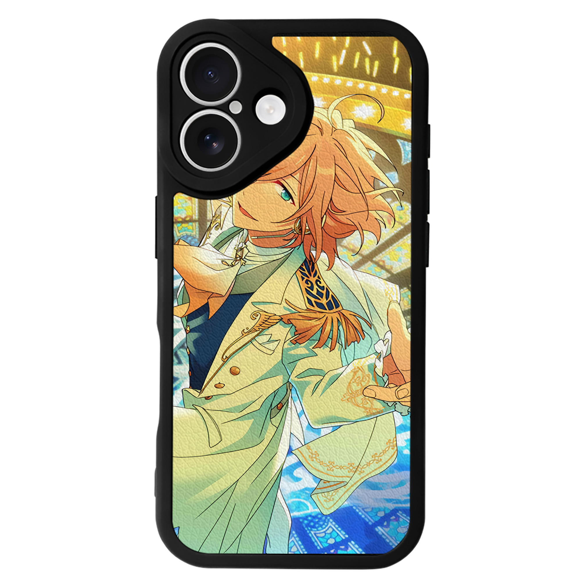 （画像用） あんさんぶるスターズ! Ensemble Stars 【iPhone 16シリーズ対応】シリコンスマホケース（レザー調） 材質：シリコン